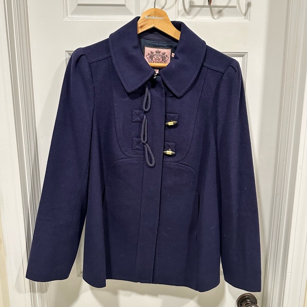Juicy Couture Navy Coat - Size Medium
